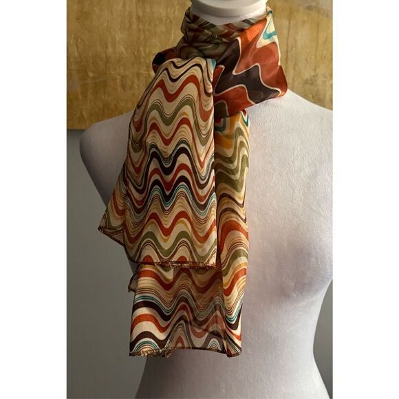 Multi-Color Sheer Scarf - Picture 2 of 10